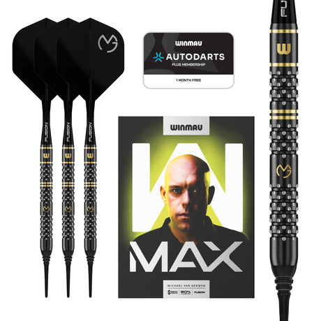Winmau Michael van Gerwen Darts - Soft Tip - 90% Tungsten - W-Max 18g