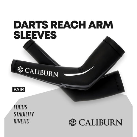 CALIBURN Darts REACH Arm Sleeves (Pair) - Black