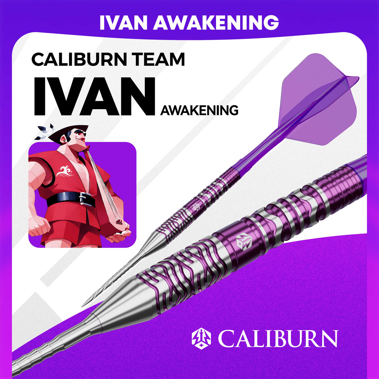 Caliburn Awakening Darts - Steel Tip - 90% Tungsten - Ivan