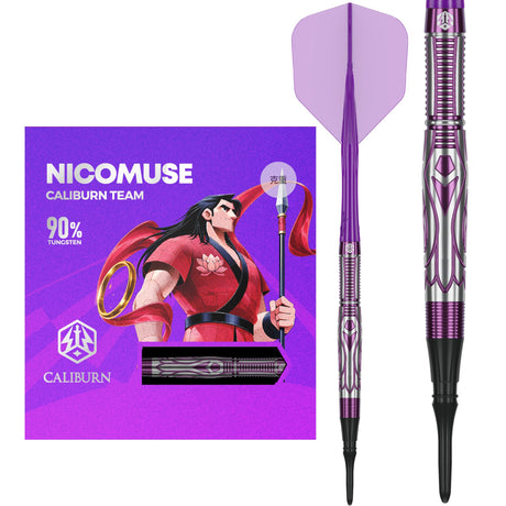 Caliburn Awakening Darts - Soft Tip - 90% Tungsten - Nicomuse 18g