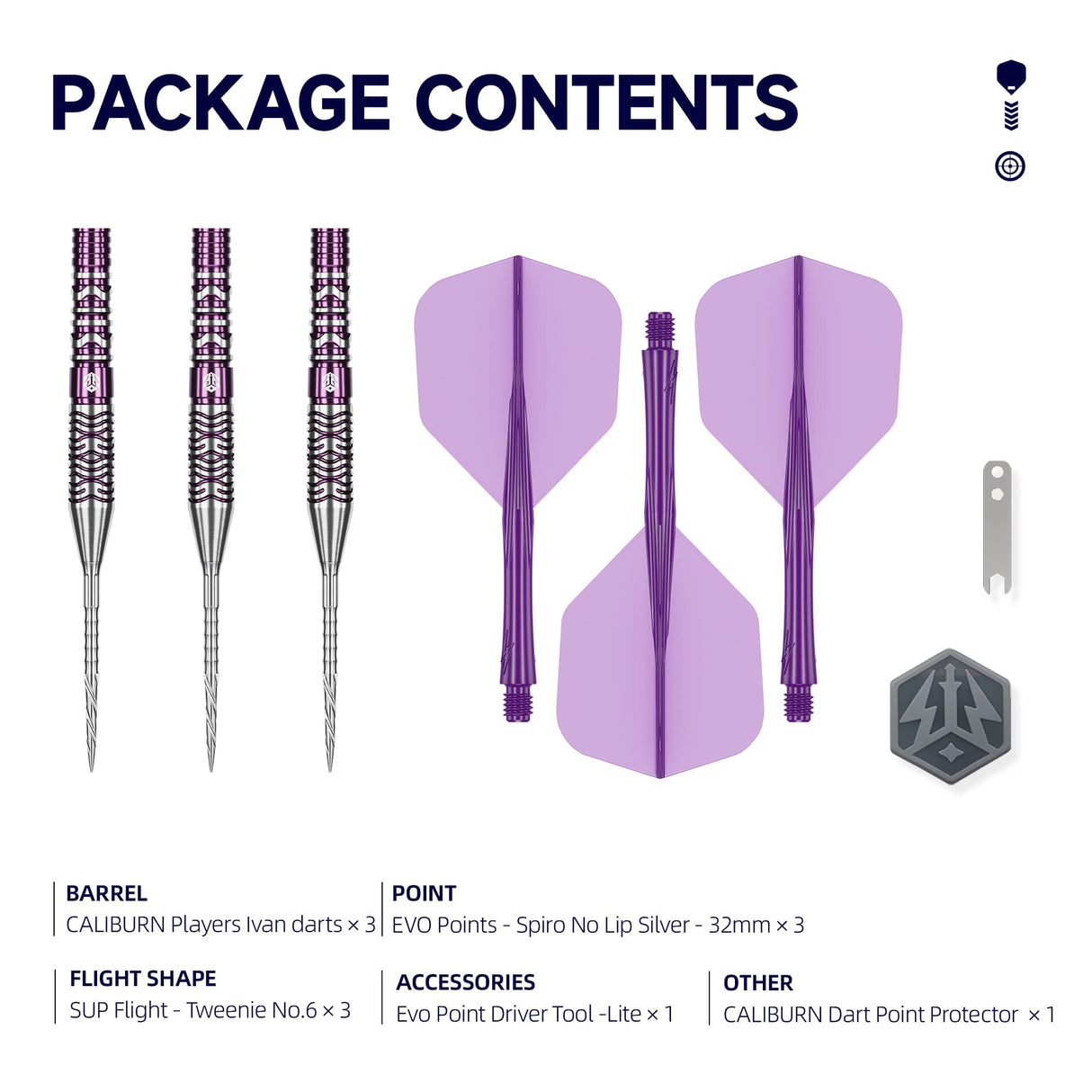 Caliburn Awakening Darts - Steel Tip - 90% Tungsten - Ivan