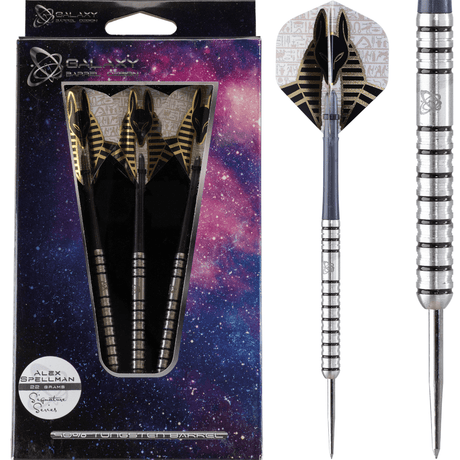 Galaxy Alex Spellman Darts - Steel Tip - Black Ring 22g