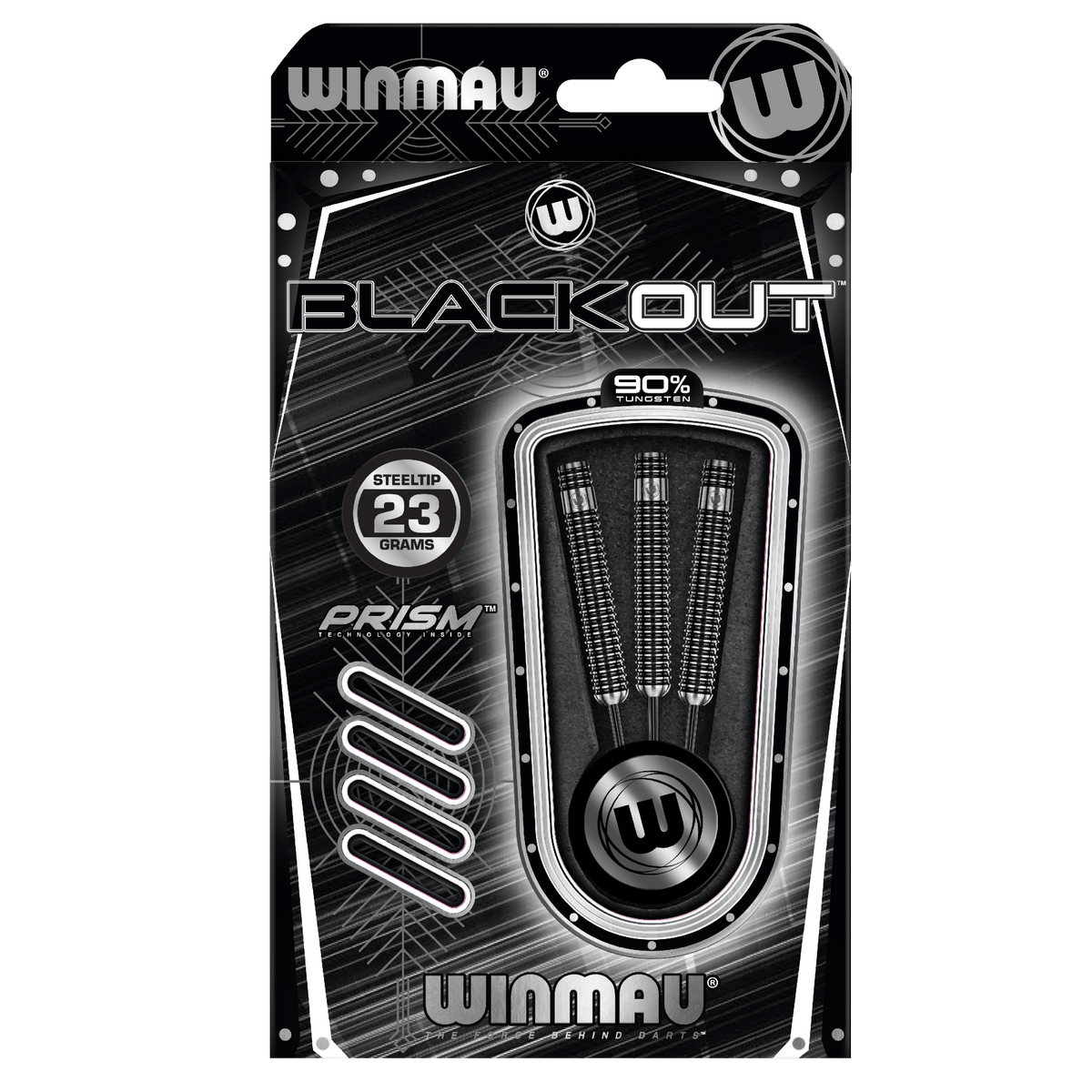 Winmau Blackout Darts - Steel Tip - 90% Tungsten - Style 2