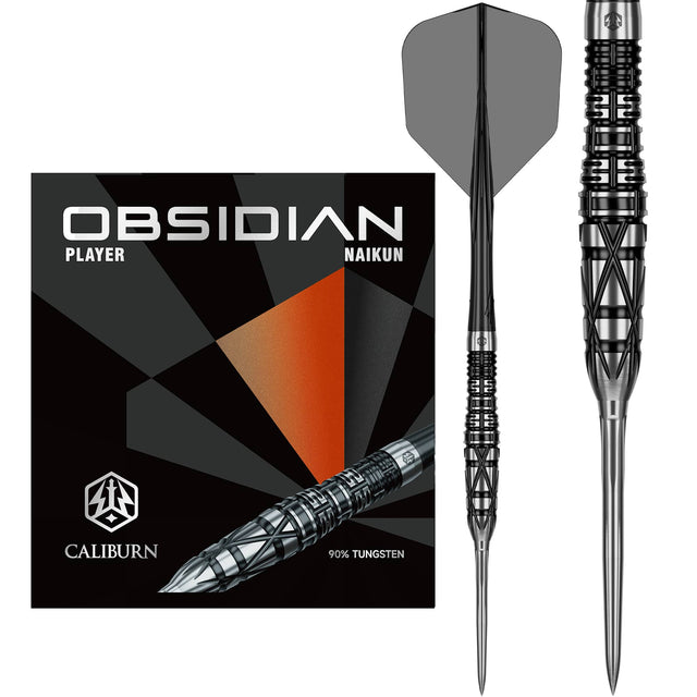 Caliburn Players Darts - Steel Tip - 90% Tungsten - Obsidian: Naikun