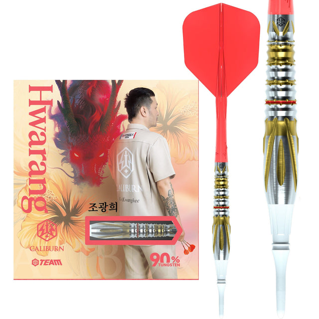 Caliburn Players Darts - Soft Tip - 90% Tungsten - Hwarang 19.5g