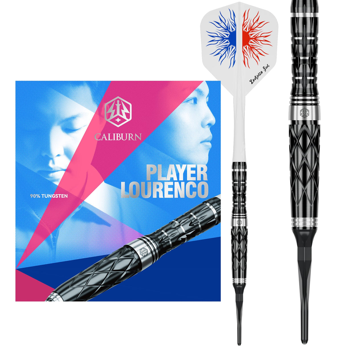 Caliburn Players Darts - Soft Tip - 90% Tungsten - Lourenco 21g