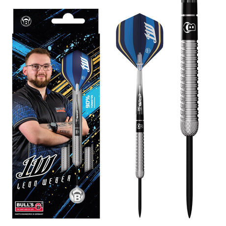 BULL'S Leon Weber Darts - Steel Tip - 90% Tungsten