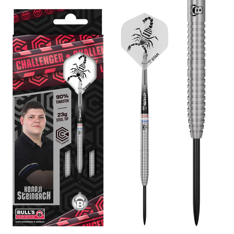 BULL'S Kendji Steinbach Darts - Steel Tip - 90% Tungsten 23g