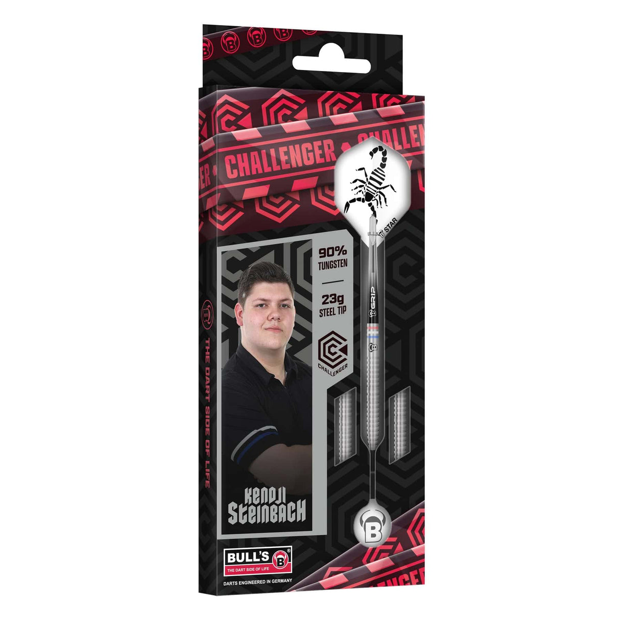 BULL'S Kendji Steinbach Darts - Steel Tip - 90% Tungsten 23g