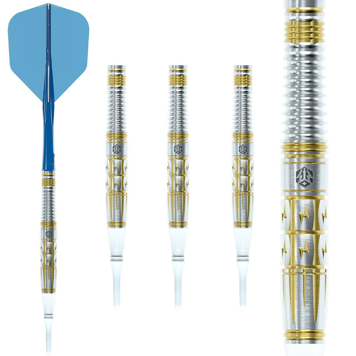 Caliburn Players Darts - Soft Tip - 90% Tungsten - The Thunder 21g