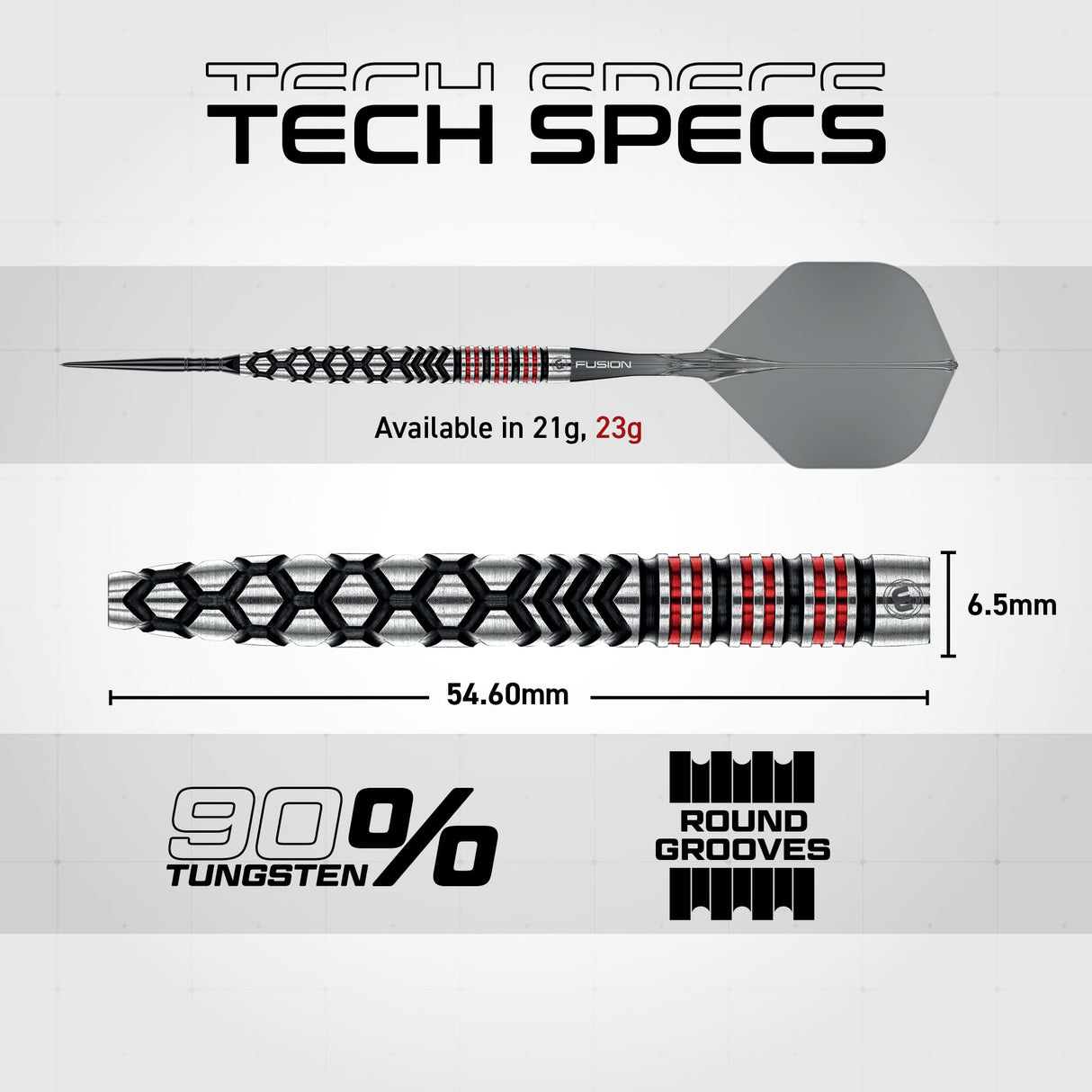Winmau Fornax Switch Darts - Steel Tip - 90% Tungsten - Tapered