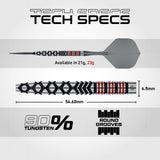 Winmau Fornax Switch Darts - Steel Tip - 90% Tungsten - Tapered