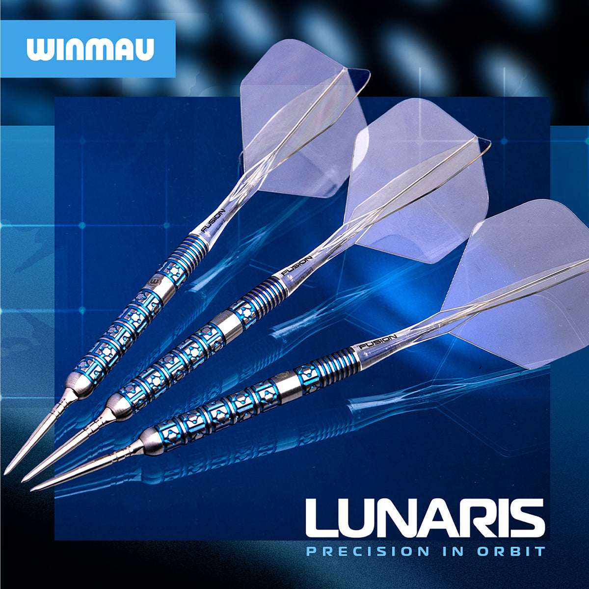 Winmau Lunaris Switch Darts - Steel Tip - 90% Tungsten - Tapered