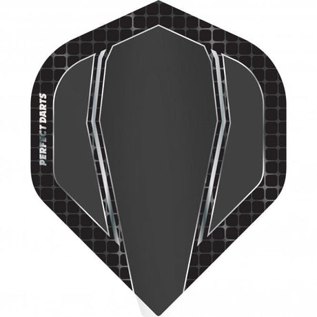 *Perfect Darts Flights - Extra Strong - No2 - Std - Terraforce - Black & Smokey