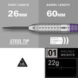 Target Luke Littler Darts - Steel Tip - Brass 22g