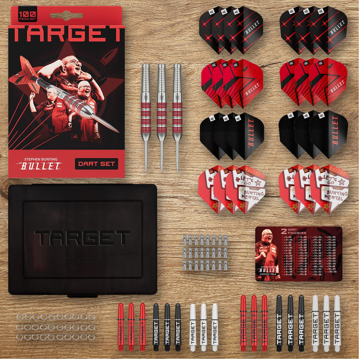 Target Stephen Bunting Darts - 100 piece Accessory Kit