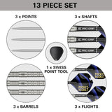 Target Justin Hood Darts - Steel Tip - 90% Tungsten 23g
