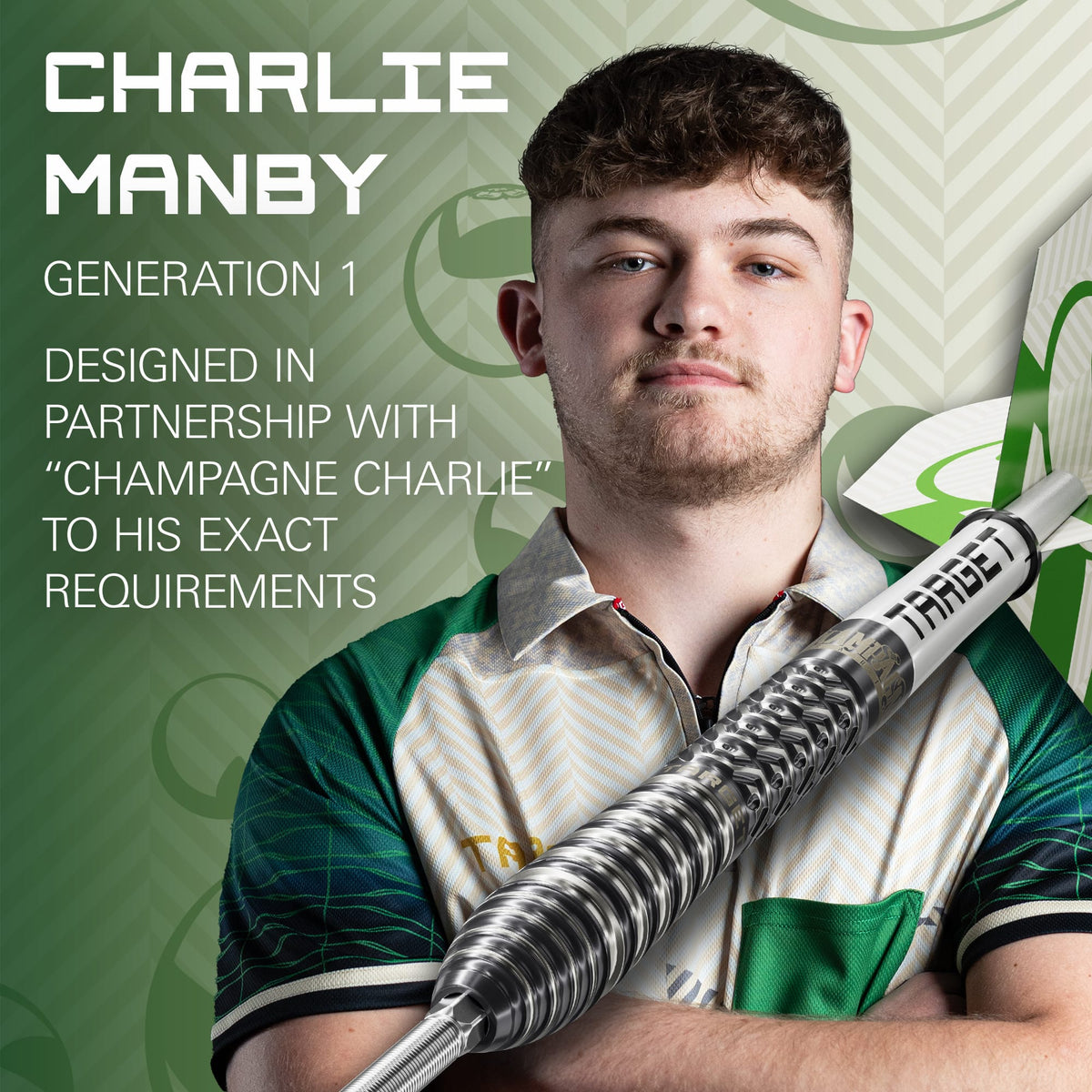 Target Charlie Manby Darts - Steel Tip - 95% Tungsten