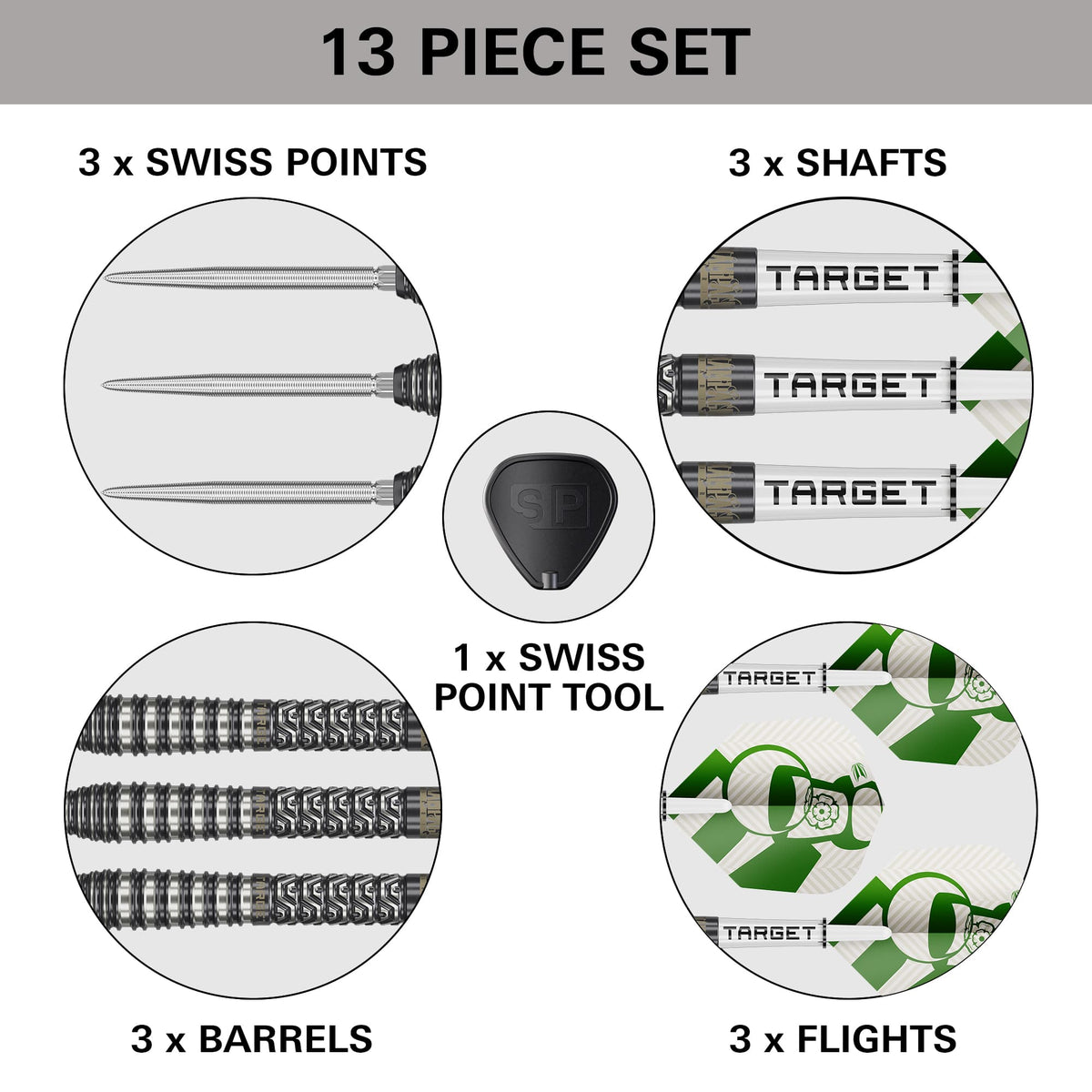 Target Charlie Manby Darts - Steel Tip - 95% Tungsten