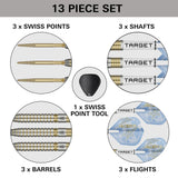 Target Adrian Lewis Darts - Steel Tip - 95% Tungsten - Showdown