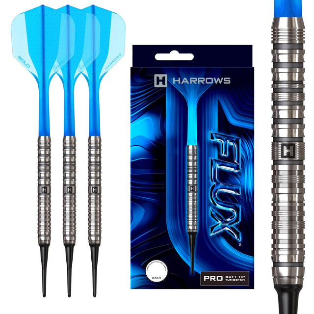 Harrows Flux Darts - Soft Tip - 90% Tungsten 20g
