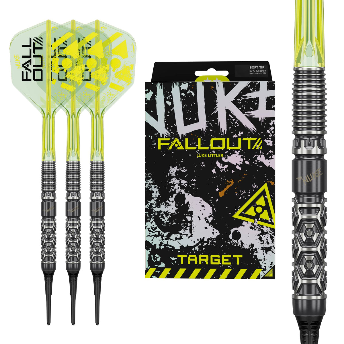 Target Luke Littler Darts - Soft Tip - 90% Tungsten - Fallout 19g