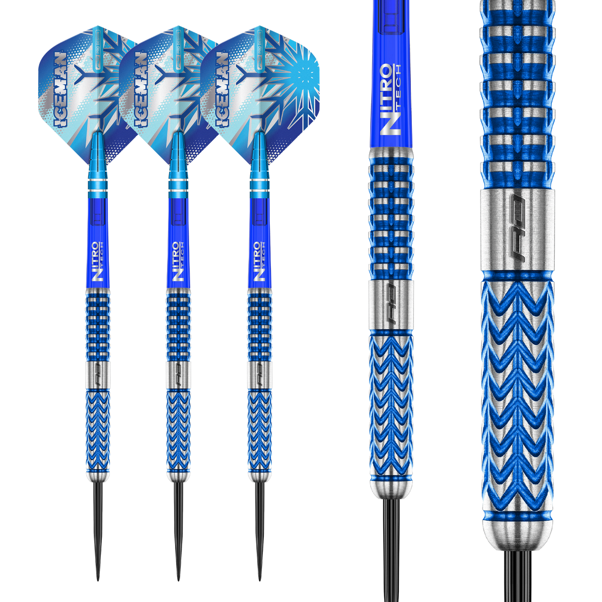 Red Dragon Gerwyn Price Darts - Steel Tip - 90% Tungsten - Glacier