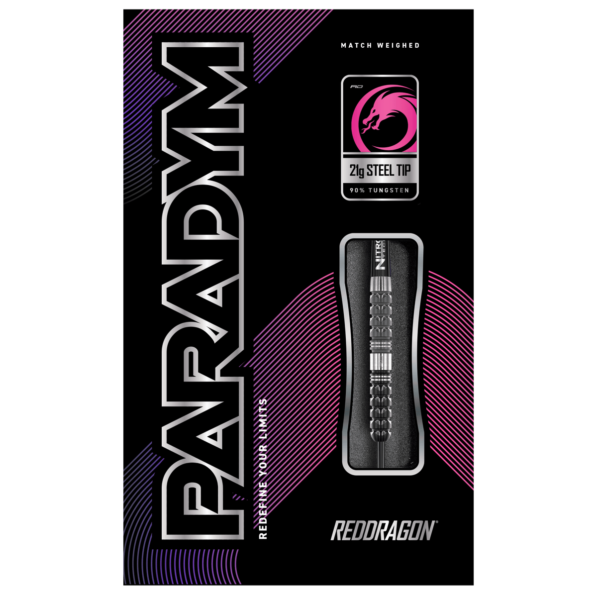 Red Dragon Paradym Darts - Steel Tip - 90% Tungsten - Parallel