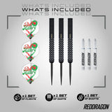 Red Dragon Bullhitters Darts - Steel Tip - 90% Tungsten
