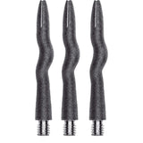 Caliburn Curly Dart Shafts - Aluminium - Sandblasted