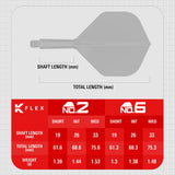Target K-Flex Dart Flights - 2026 - Standard No2
