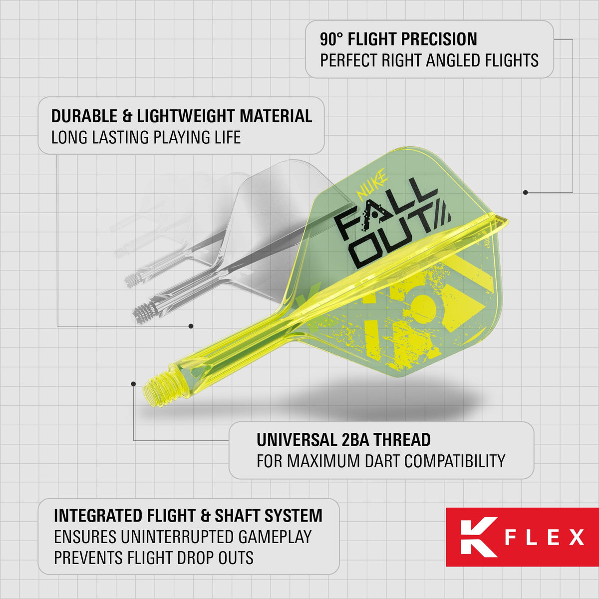 Target K-Flex Dart Flights - Standard No6 - Luke Littler Fallout