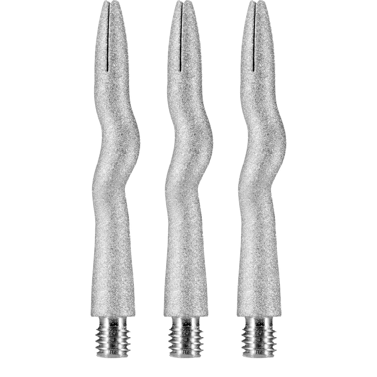 Caliburn Curly Dart Shafts - Aluminium - Sandblasted