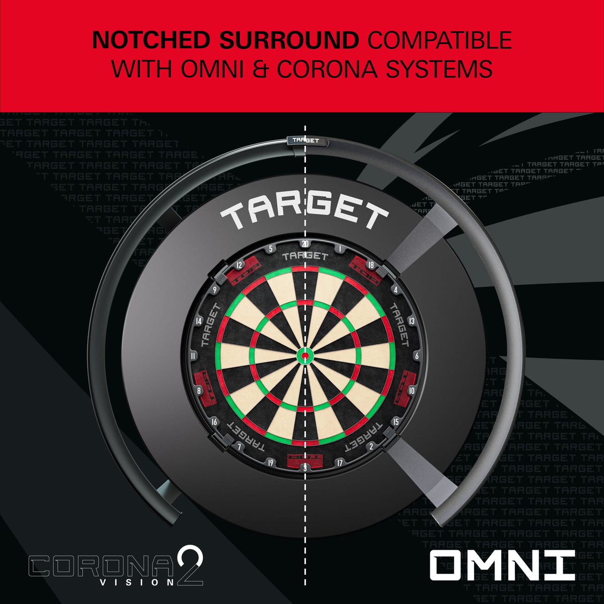 Target Notched Dartboard Surround