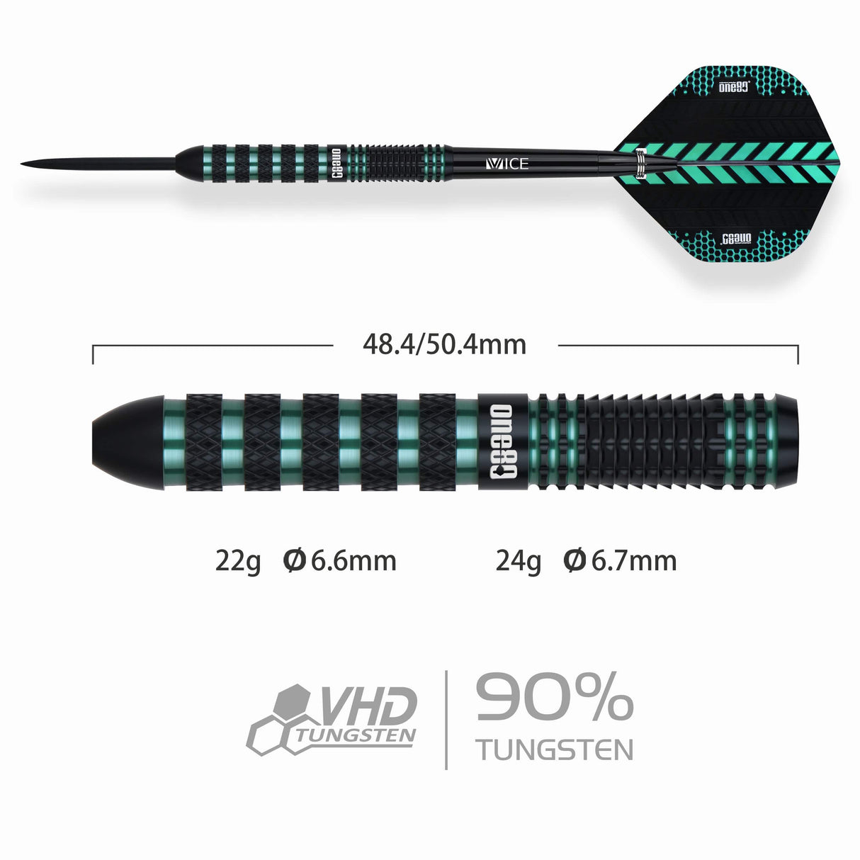 One80 Jesus Noguera Perea Darts - Steel Tip - 90% Tungsten