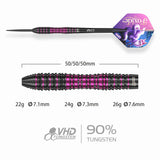 One80 Foxide Darts - Steel Tip - 90% Tungsten - F3