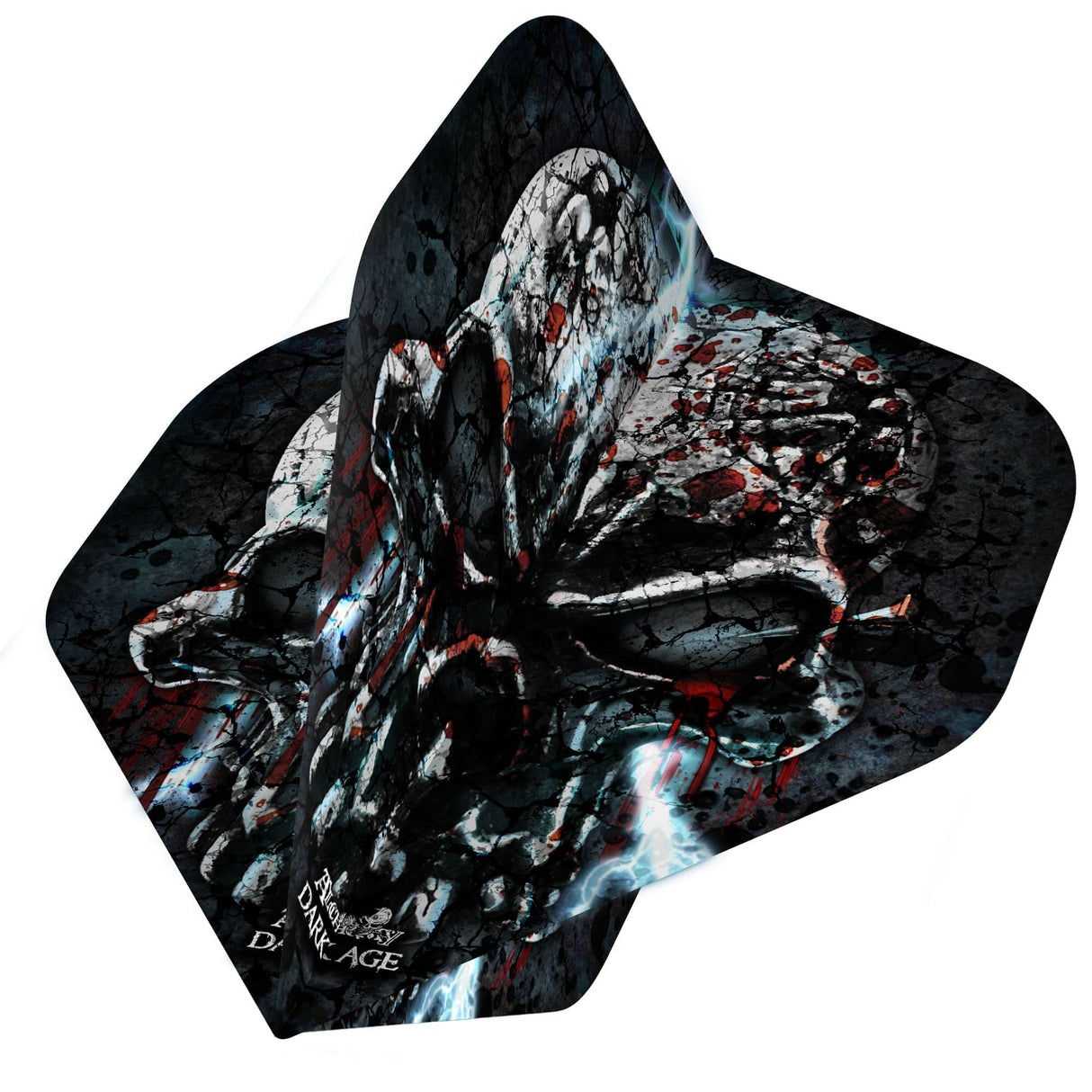Alchemy Dart Flights - Official Licensed - Std - No2 - Black - Lightning Skull