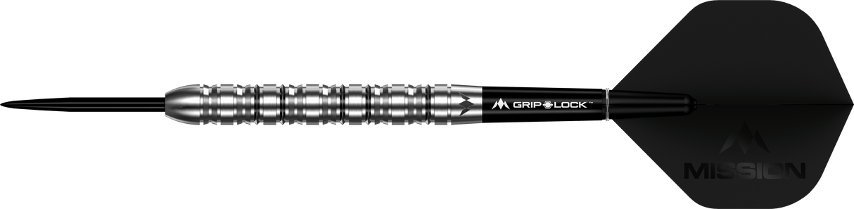 Mission Argent Darts - Steel Tip - 90% Tungsten - Silver