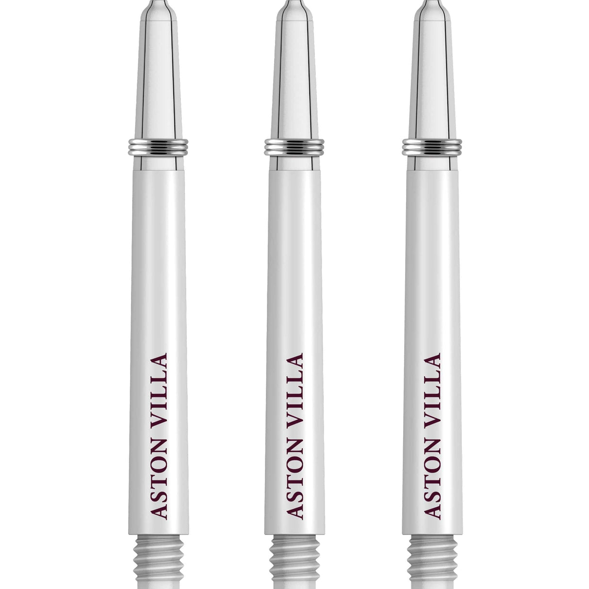 Aston Villa FC Nylon Shafts - Dart Stems with Springs - AVFC - White