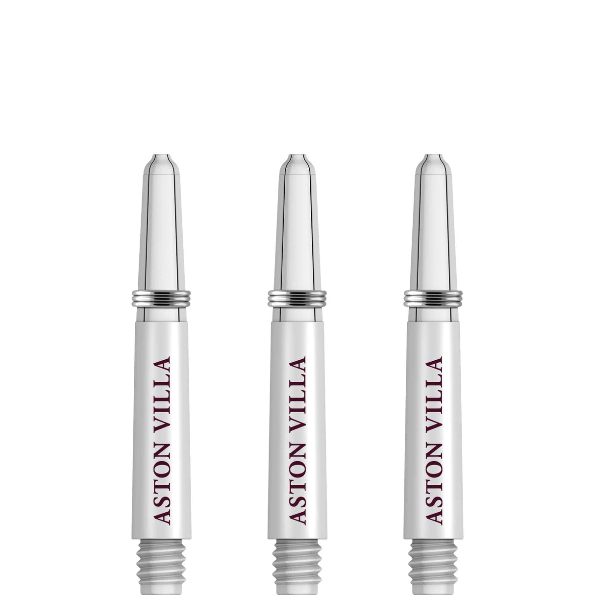 Aston Villa FC Nylon Shafts - Dart Stems with Springs - AVFC - White