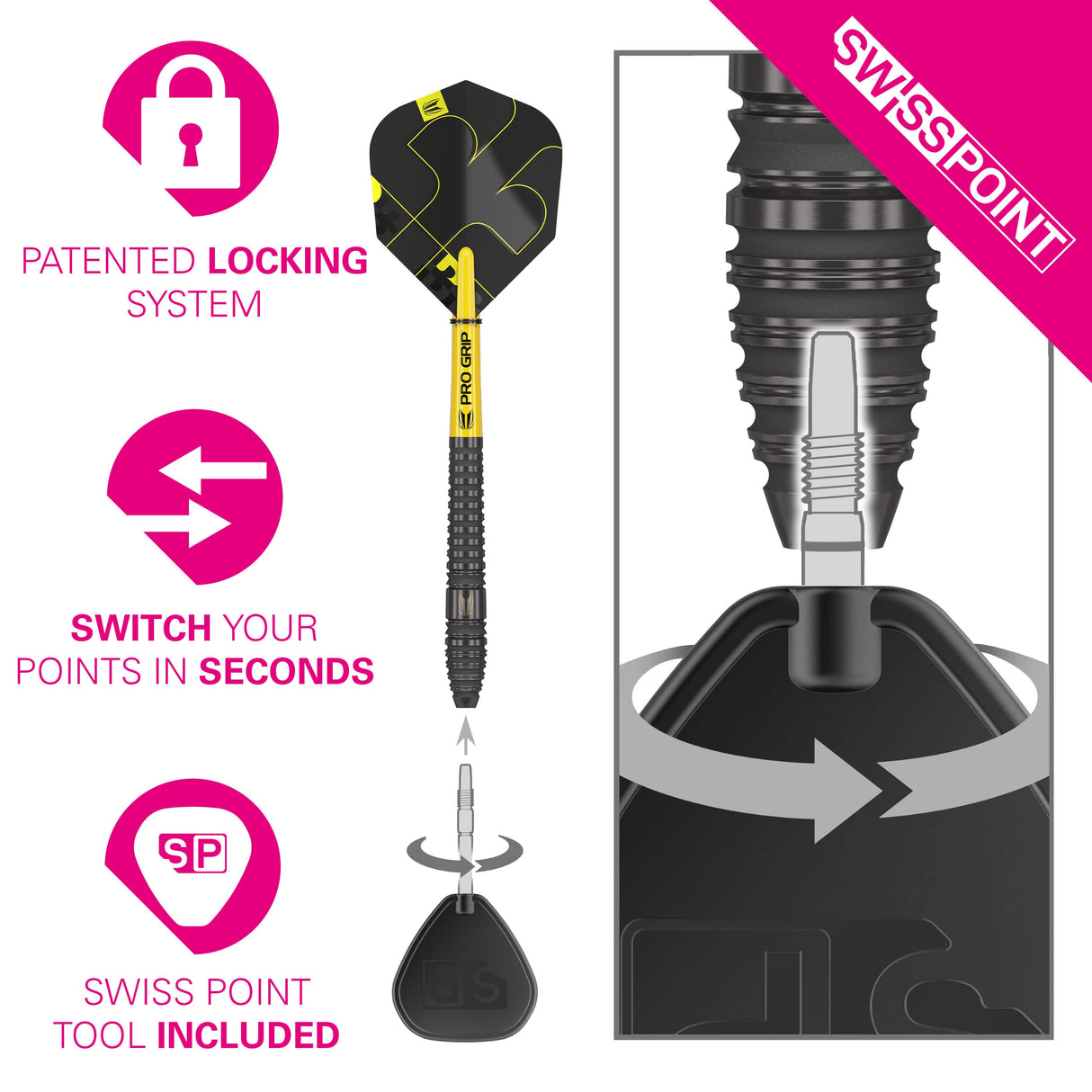 Target Bolide Void Darts - Steel Tip - 90% Tungsten - 03