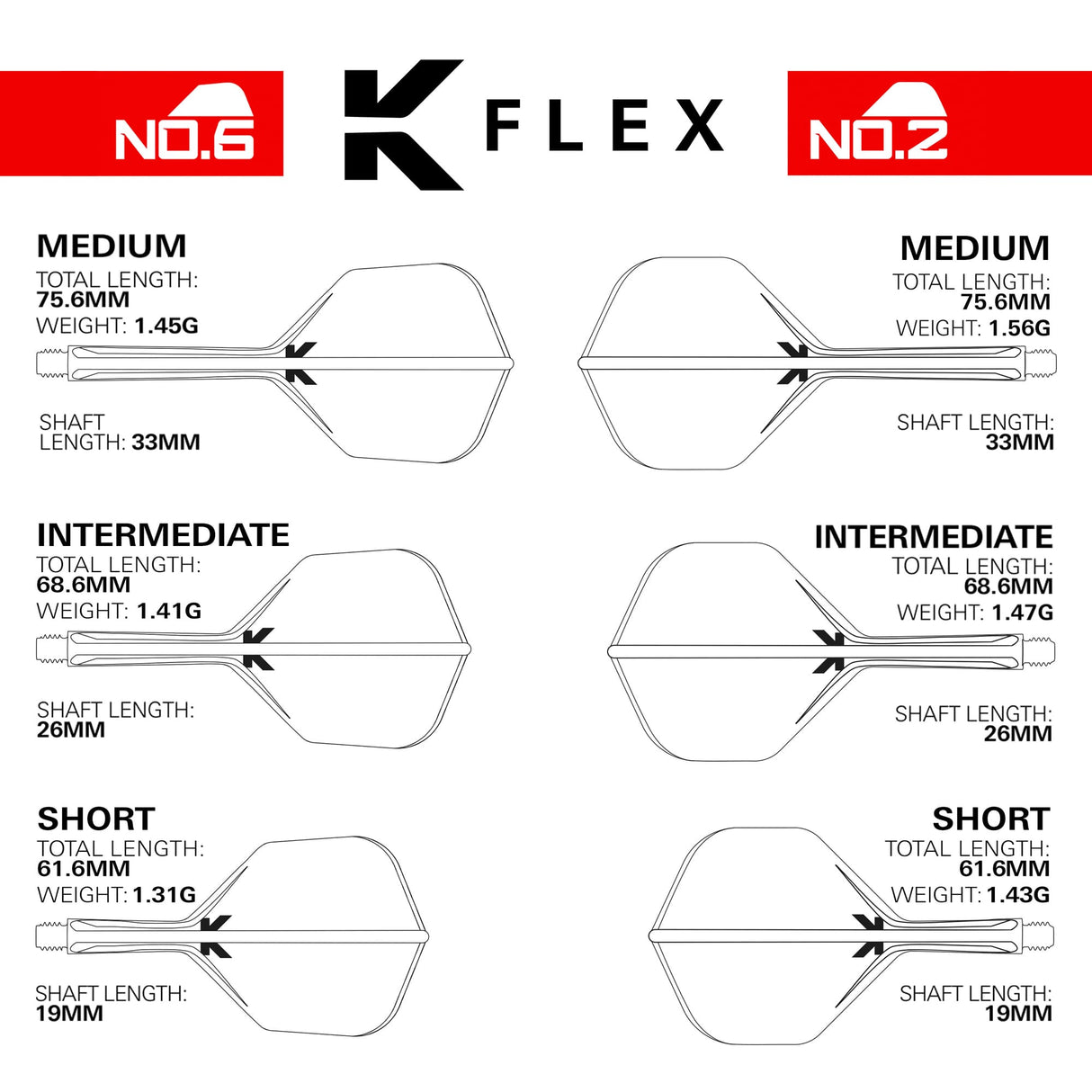 Target K-Flex Dart Flights - Standard No.2 - Gabriel Clemens