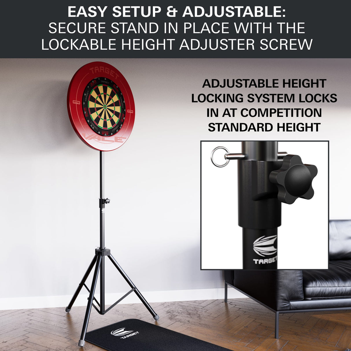 Target Travel Dartboard Stand - Portable