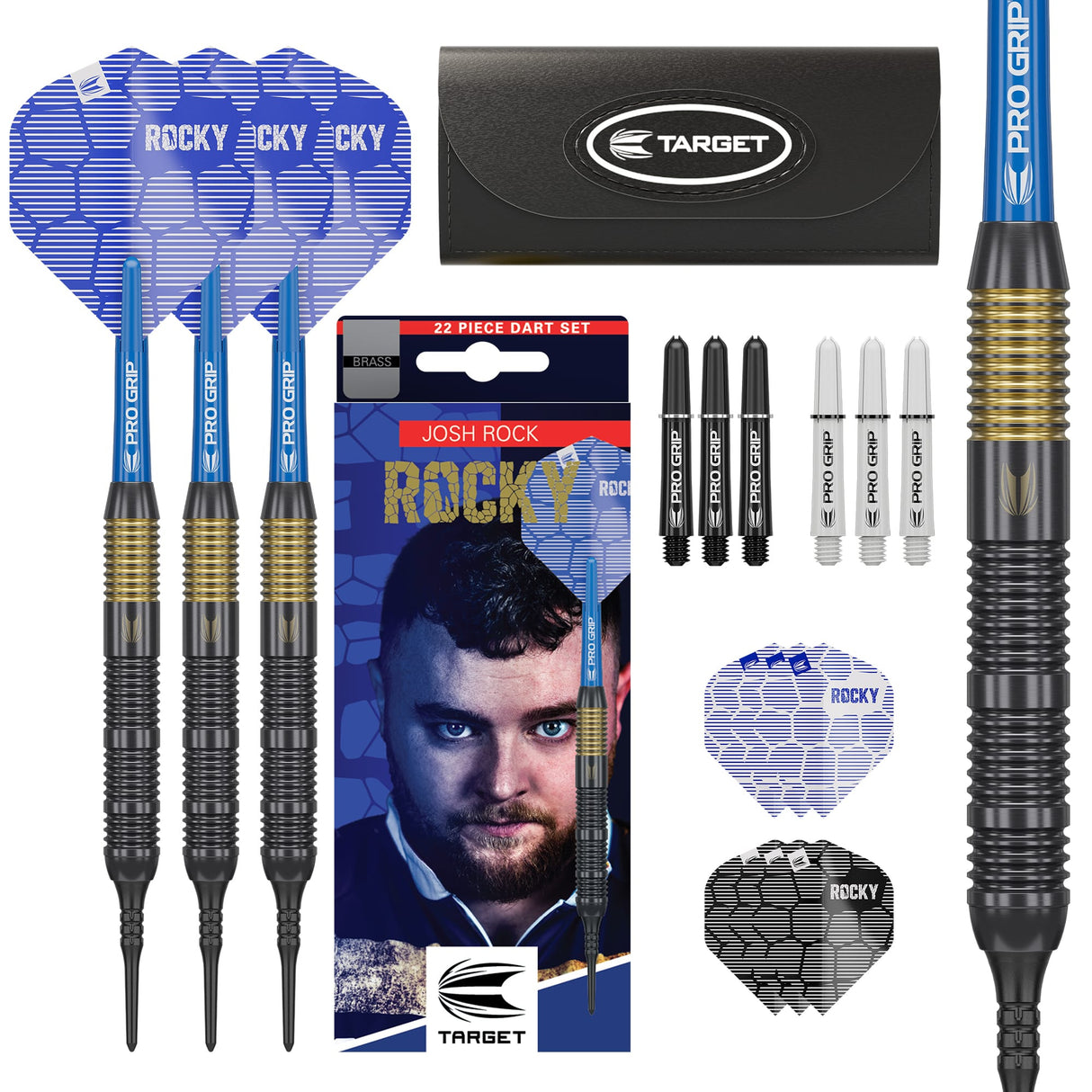 Target Josh Rock Darts - Soft Tip - Brass 18g