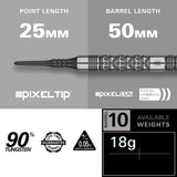 Target Redux Darts - Soft Tip - 90% Tungsten - 10 18g