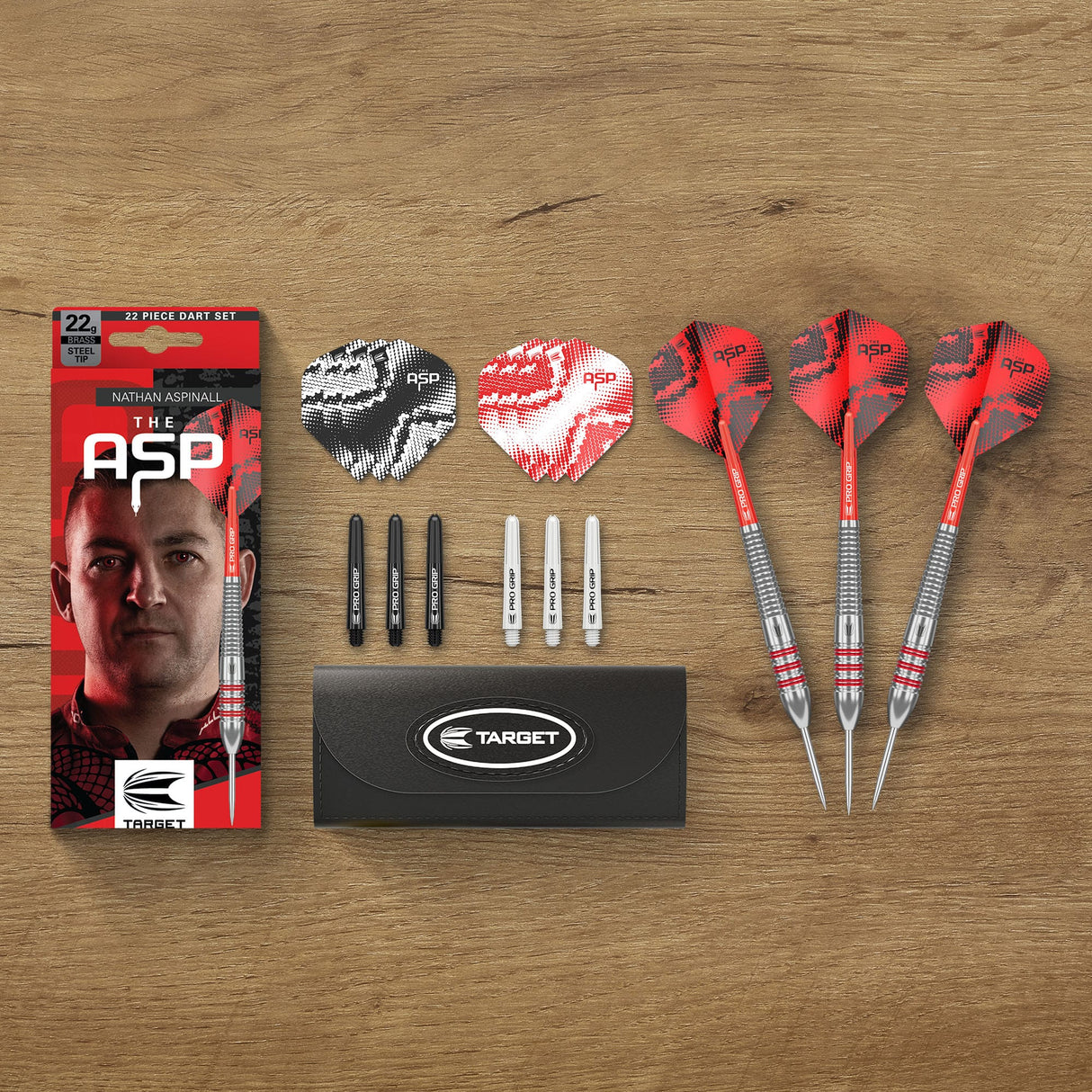 Target Nathan Aspinall Darts - Steel Tip - Brass 22g