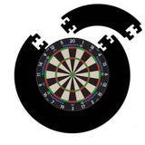 Mission Samurai 4 Dartboard Set - Dart Board & Jigsaw Surround Samurai 4 White