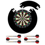 Mission Samurai 3 Dartboard Set - Dart Board, Black Jigsaw Surround & 2 sets of Brass Darts
