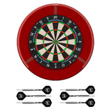 Mission Samurai 3 x Arsenal Dartboard Set - Dart Board, Surround, Torus 270 Light & 2 sets of Brass Darts