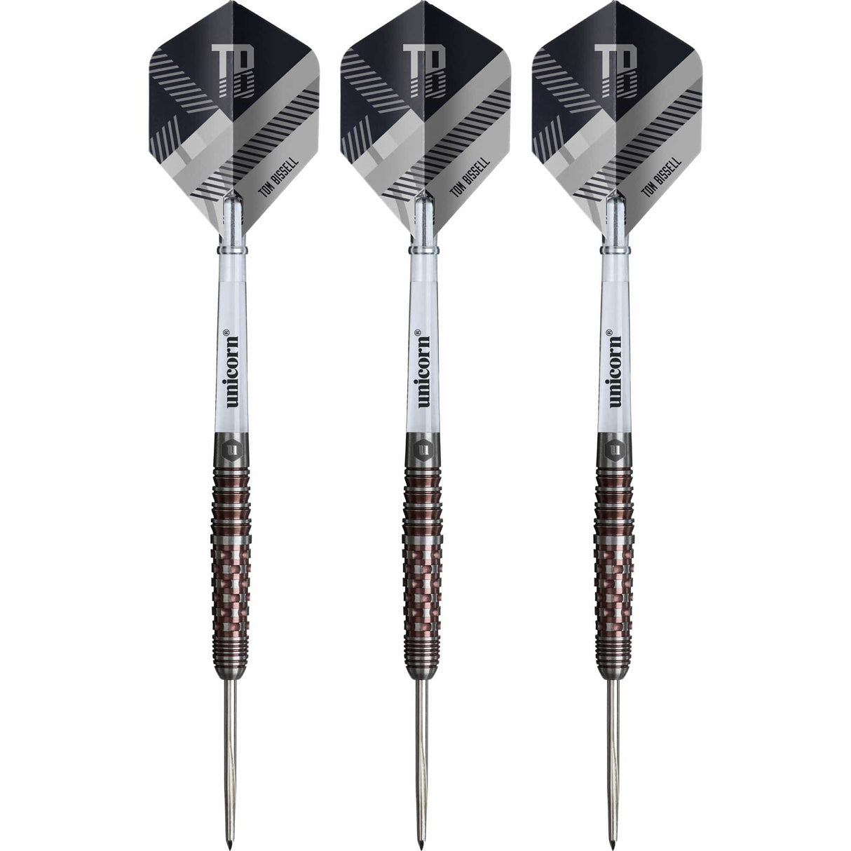 Unicorn Contender Darts - Steel Tip - 95% Tungsten - Tom Bissell 22g